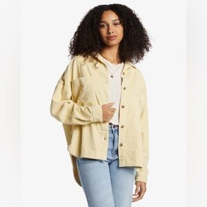BILLABONG Stoked On You - Long Sleeves Shirt yellow corduroy oversized jacket💛